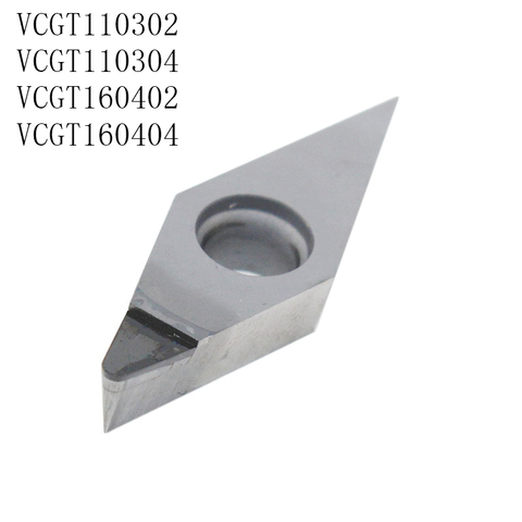 2Pcs/set VCGT110302 VCGT110304 VCGT160402 VCGT160404 PCD CBN Diamond Inserts Blade Internal Turning Tool Lathe Tool for factory ► Photo 1/3