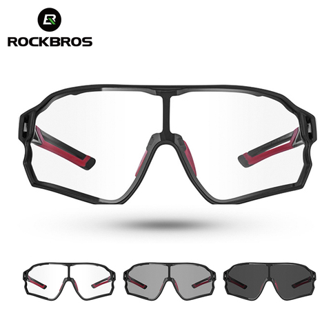 ROCKBROS Cycling Sunglasses  Photochromic Road Bike UV400 Bicycle Eyewear MTB Mountain Bicycle Cycling Goggles ► Photo 1/5