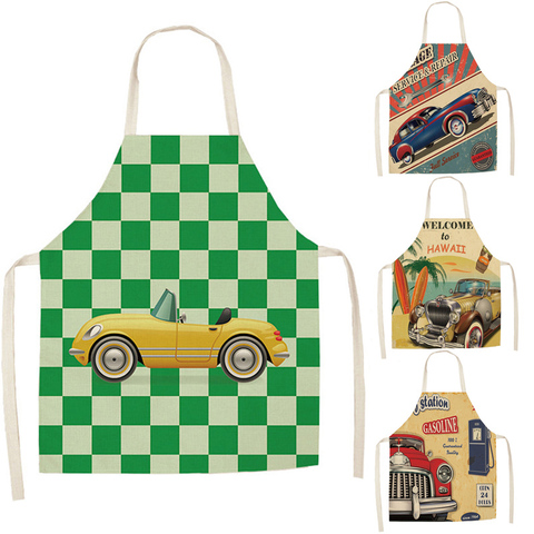 Kids Cartoon Apron Car Transportation Bicycle Kitchen Aprons Suitable for Home Cooking Children Painting Anti-dirty Apron ► Photo 1/6