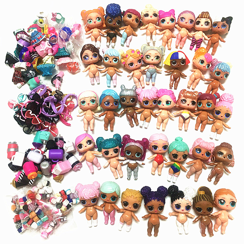 8 Different kinds of LOL SURPRISE DOLL Lil Sisters Cute Baby 8pcs Set 8cm Gift 
