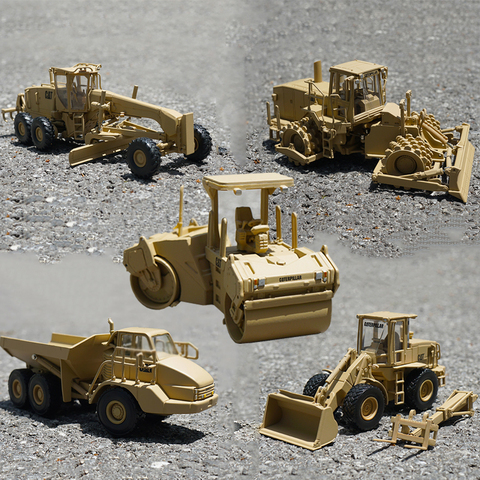 1:50 CAT815F  CAT730 CAT120M CATCB-534D CAT924H  Loader grader road roller bulldozer minecart Alloy engineering vehicle models ► Photo 1/6