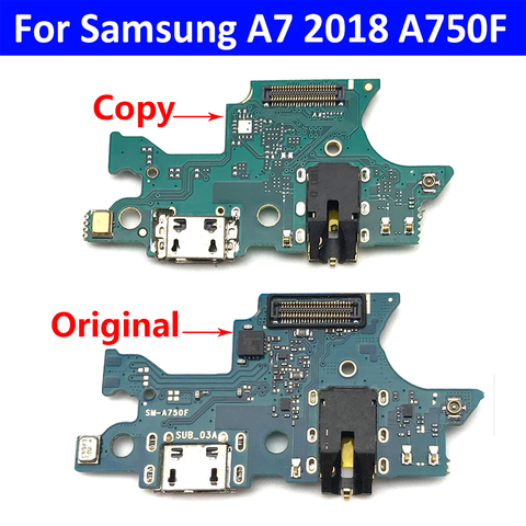 Original Charging Port Connector Board Flex Cable With Microphone Mic For Samsung Galaxy A7 2022 A750 A750F USB Charging Board ► Photo 1/5