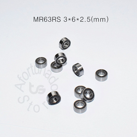 MR63RS 3*6*2.5(mm) 10pieces free shipping  bearing  ABEC-5 Rubber Sealed Miniature Mini Bearing free shipping MR MR63RS ► Photo 1/6