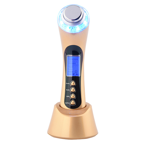 3MHZ Ultrasound Face Massager Ion LED Photon Therapy Skin Rejuvenation Facial Lifting Anti-Aging Acne Remover Beauty Care Tool ► Photo 1/6