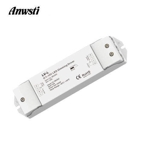 0/1-10V LED Dimming Driver PWM Constant Voltage 1CH DC 36V 24V 12V 0 -10V Dimmer Controller 1 Channel 1-10V Signal Input LV-L ► Photo 1/5