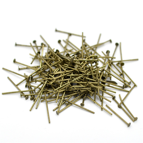 700PCs Doreen Box Antique Head Pins Alloy Bronze Color Jewelry Findings For DIY Jewelry Making Tools 20mm,0.7mm(21 Gauge) ► Photo 1/3