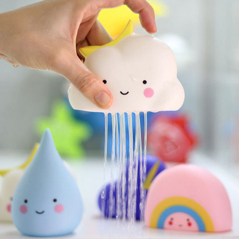 Cute Baby Bath Toys Bathroom Play Water Spraying Tool Clouds Shower Floating Toys Kids Bathroom Water Toys Early Educational ► Photo 1/6