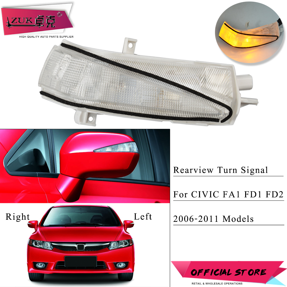 Right side LED rear mirror turn signal lamp for HondaCivic FA1 FD1 FD2 2006-2011