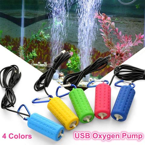 Portable Mini USB Aquarium Fish Tank Oxygen Air Pump Mute Energy Saving Supplies Aquatic Terrarium Fish Tank Accessories ► Photo 1/6