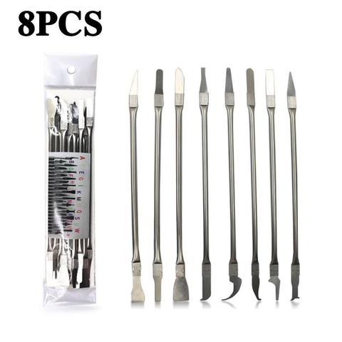 8pcs CPU IC Glue Remover Phone Repair Tool C Chip Repair Thin Blades Piratical Repair Hand Tool For Mobile Phone Computer ► Photo 1/6