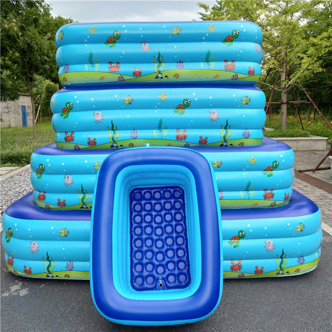 Baby Inflatable Swimming Pool Children Basin Bath Tub Piscina Portable Outdoor Ball Paddling pool Kid Water Play Home Beach Game ► Photo 1/6