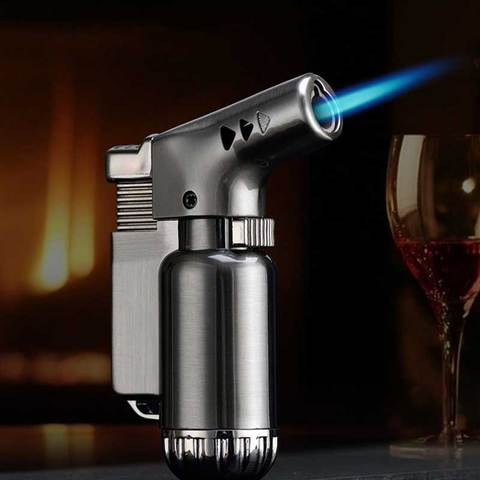 Creative lighter metal windproof small welding torch cigar cigarette gas lighter ► Photo 1/6