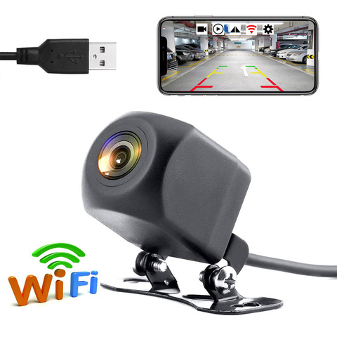 APP WIFI car USB camera wireless video front rear Camera backup car USB Power Android IOS Device Wireless transmitter receiver  ► Photo 1/6