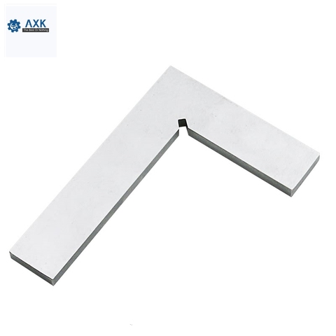 Ruler Flat Corners Protractor Silver 99x70mm Bladed 90 Degree Angle Try Square Tone Ypay Axk-199 ► Photo 1/6