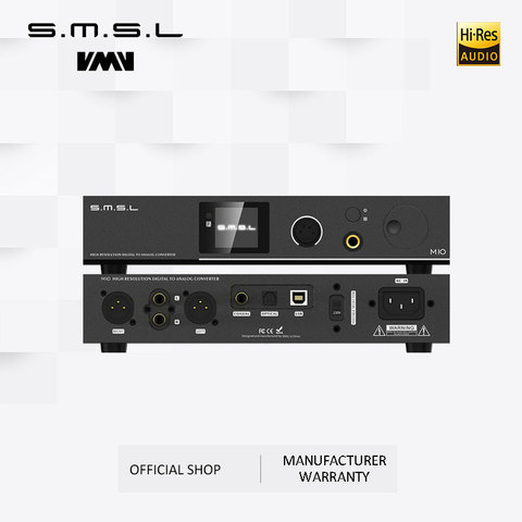 SMSL M10 AK4497 Chip Full balanced headphone amplifier& AUDIO DAC Support DSD512 PCM768kHz USB Digital Decoder Power Amplifier ► Photo 1/6