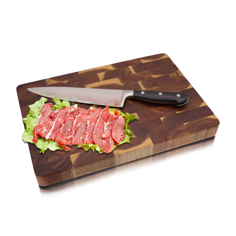 Jaswehome Premium End Grain Acacia Wood Cutting Board Serving Boards With Hand Grips Solid Sturdy Thick Chopping Blocks ► Photo 1/6