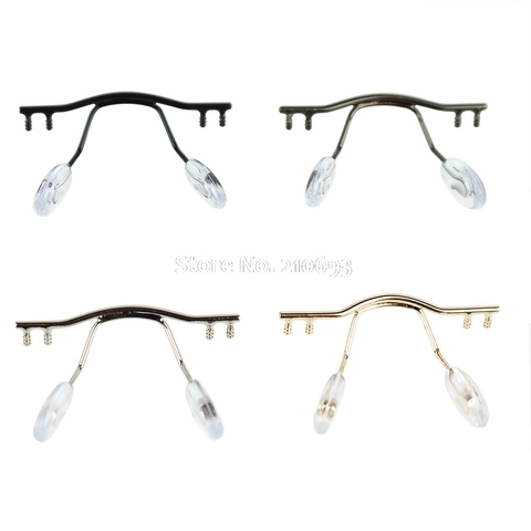 10pcs eyeglasses bridge glasses nose pad arm metal rimless optical frame bridge nose pad holder eyewear accessory ► Photo 1/6