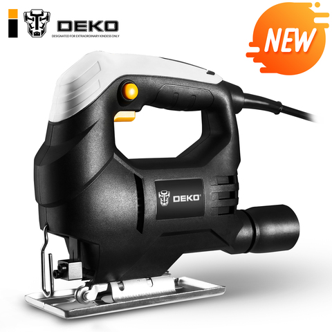DEKO 350W Jig Saw Convenient Continuous Mode Electric Saw with 1pc Blade, Allen Wrench 2pcs Carbon Brushes Jigsaw Power Tools ► Photo 1/6