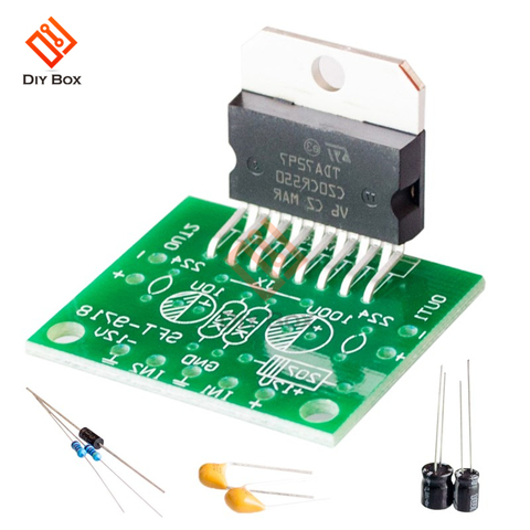TDA7297 Amplifier Board module Spare Parts DC 12v 2.0 Dual Audio Encoding 15w Electronic Diy Kit Speaker Audio Amplificador ► Photo 1/6