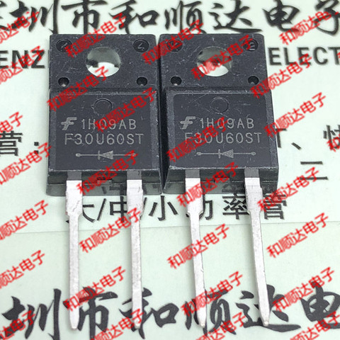 10pcs/lot FFPF30U60ST F30U60ST New stock TO-220F 600V 30A ► Photo 1/2