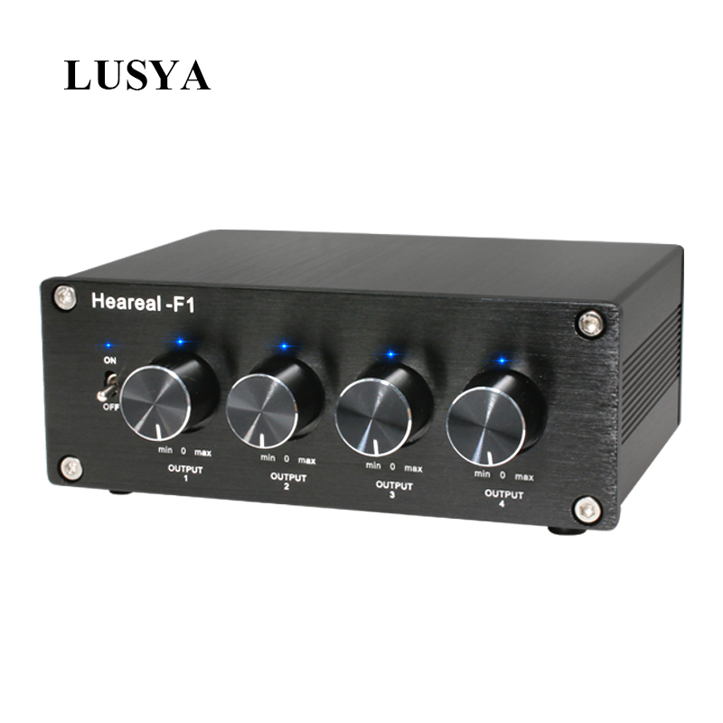 4 Input 4 Output Lossless Audio Signal Switcher Switch Splitter Selector DC 12V 