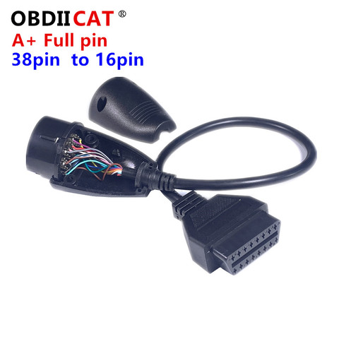 High Quality Full 38Pin to 16Pin for Brand OBD2 Female Adapter Connector Cable 38 pin free shipping ► Photo 1/5