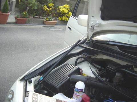 for Honda Odyssey RA6/7/8/9 1999-2003 Front Bonnet Hood Modify Gas Struts Carbon Fiber Spring Damper Lift Support Absorber ► Photo 1/2