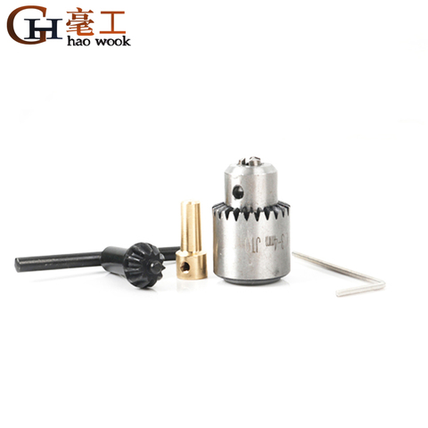 Hot Electric Drill Grinding Mini Drill Chuck Key Keyless Drill Chucks 0.3-4mm Capacity Range W/ 3.17mm Shaft Connecting Rod ► Photo 1/6