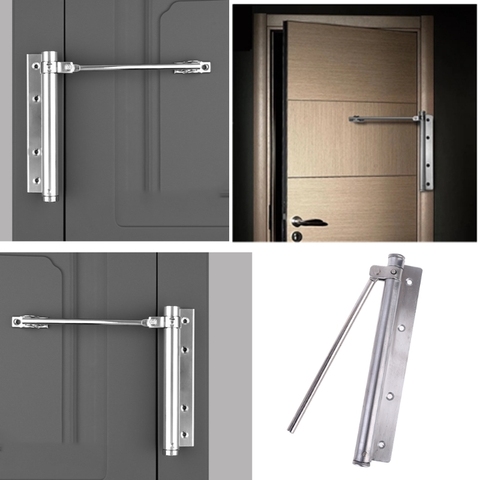 Single Spring Strength Adjustable Stainless Steel Automatic Door Closer for Home 667A ► Photo 1/6