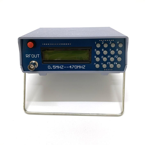 New version High frequency signal source RF signal generator 0.5-470MHz 0.5MHz-470MHz FM interphone RF signal generator tester ► Photo 1/4