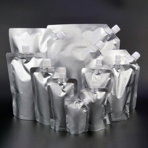 HARDIRON Stand Up Spout Pouch Liquid Bag Reusable Durable Aluminum Foil Bag Beer Juice Drink Bag Sealed Packaging Bag Portable ► Photo 1/6