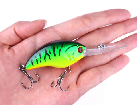 HENGJIA hard plastic top water crankbaits wobbler artificial swimbaits pesca fishing tackles 9cm 13g 6#hooks ► Photo 1/6