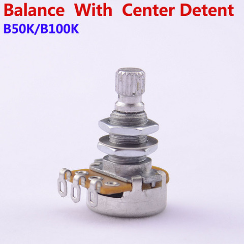 1 Piece GuitarFamily  B50K/B100K Balance Potentiometer(POT) With Center Detent For Electric Bass MADE IN KOREA ► Photo 1/5