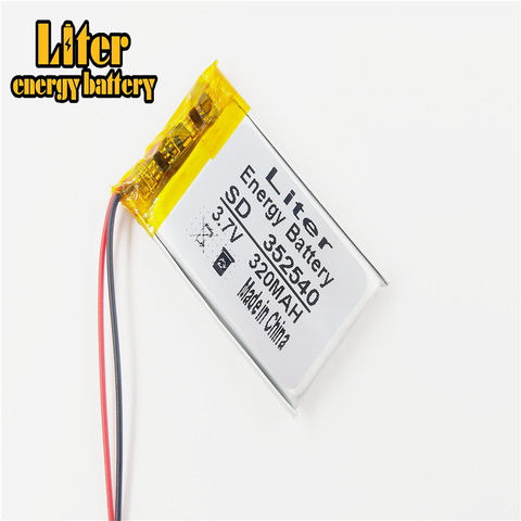 Liter energy battery li-ion polymer battery 352540 3.7V 320MAH Good Quality OEM ► Photo 1/1