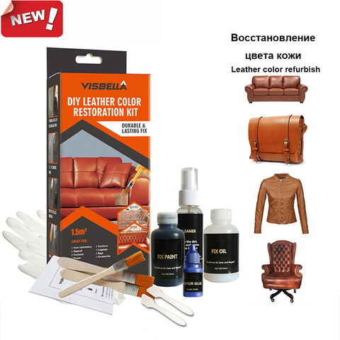 Liquid Leather Skin Repair Restoration Kit For Home Interior Leather Finish For Shoe Repair Black Brown Car Goods Seat Sofa ► Photo 1/5