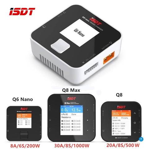 ISDT Q8 MAX lite Q6 NANO BattGo 500W 20A High Power Battery Balance Charger Discharger for 1-8S Lipo Battery for RC FPV Drone ► Photo 1/6