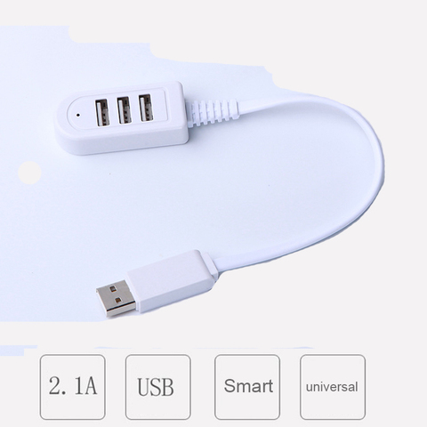 1.2M USB cable  Extension Charger Line Hub More than Splitter New Style 3 USB HUB Charging Cable Fast Charge USB Extension ► Photo 1/5