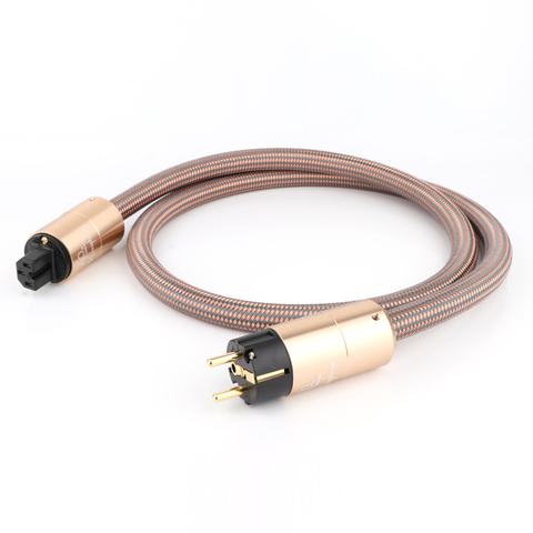 HI End Schuko Power Cord CD Amplifier Amp EU Power Plug Cable HIFI AC Mains Power CableEU Schuko Power Iine ► Photo 1/6