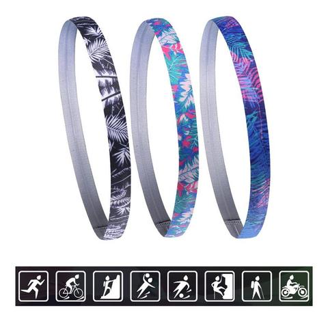 Sport Sweat Headband Elastic Cycling Running Print Hair Band Silicone Antiperspirant Sports Hair Band Yoga Accessories Yoga Band ► Photo 1/6