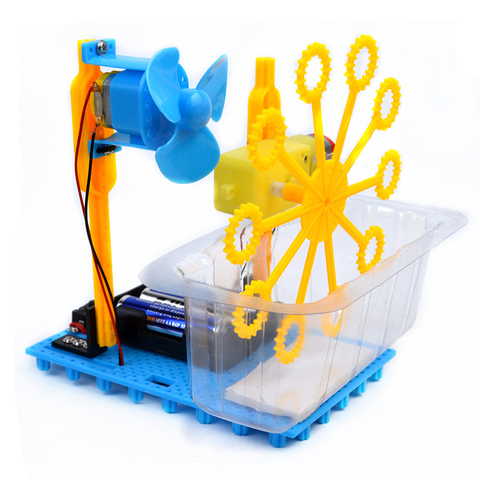 Children Educational DIY Automatic Bubble Machine Science Experiment Kits Educational Toys ► Photo 1/6