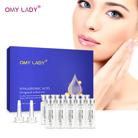 10pcs OMY LADY Hyaluronic Acid Original solution facial serum anti-aging deep moisturizing anti-wrinkles skin care essence face ► Photo 1/6