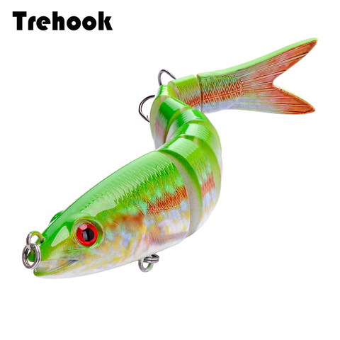 TREHOOK 13.5cm 19g 8-Segment Sinking Wobbler Fishing Lure Artificial Hard Bait for Pike Crankbaits Fishing Tackle Lures Swimbait ► Photo 1/6