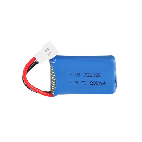 3.7V 200mAh For Syma X4 X11 X13 rc plane drone aircraft battery 3.7V 200mAh lithium battery model aircraft 752025 ► Photo 1/1