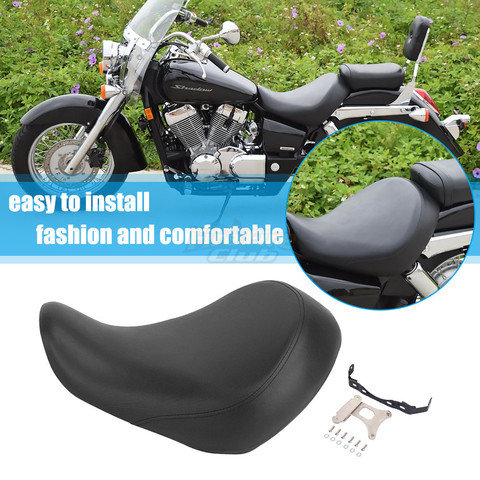 Black Motorcycle Leather Front Driver Seat For Honda Shadow VT 400 750 VT750C VT750CD 04-13 99 2000 2001 2002 Motorcbike Parts ► Photo 1/6