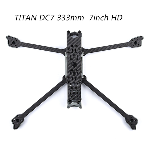 TITAN DC7 333mm 7inch/ DC5 V1.4 222mm 5inch HD Freestyle Frame with 5mm arm compatible with 7inch propeller for FPV drone part ► Photo 1/6