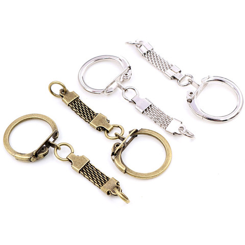 60x24mm 10pcs/lot Key Ring Key Chain Rhodium Bronze Colors Plated Lobster Clasps Keychain Keyrings Wholesale ► Photo 1/4