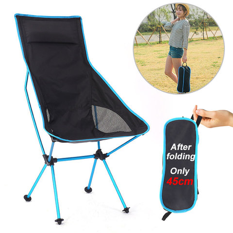 Portable Ultralight Folding Chair Superhar Camping Beach Chair High Load Aluminiu Fishing Hiking Picnic BBQ Seat Outdoor Tools ► Photo 1/6