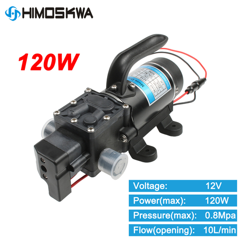 120W Electric High Pressure water pump 12V 24V 10/min Water Film Pump ► Photo 1/6