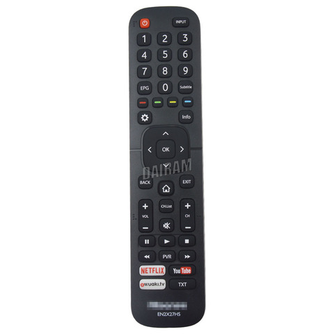 EN2X27HS Remote Control for HISENSE TV LEDD50K300P H40M3300 H43M3000 HE43K300UWTS HE49K300UWTS HE50K3300UWTS TV ► Photo 1/5