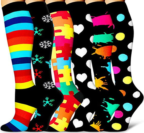 Wholesale Compression Socks Men 3/5/6/7 PAIRS/SET Birthday Gift Compression Sports Socks Women ► Photo 1/6